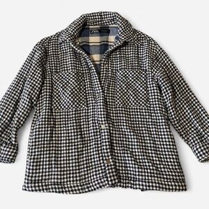 Zara Checkered Oversize Shacket